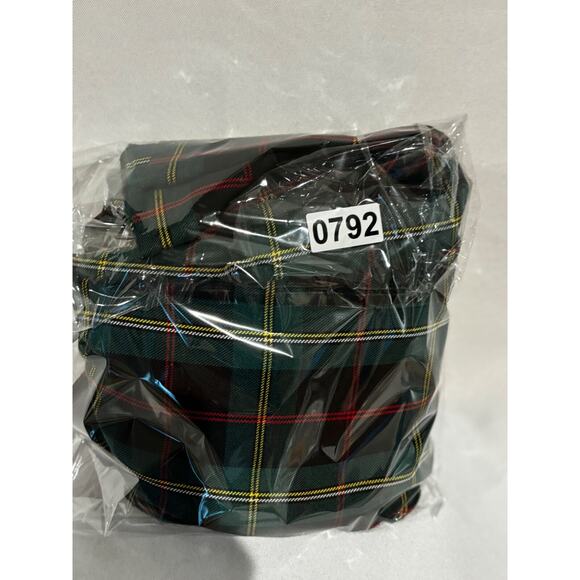 Vintage Hunts Point sz 14 Midi Plaid Dress Pinafore Romper Peasant witchy school - Picture 5 of 10